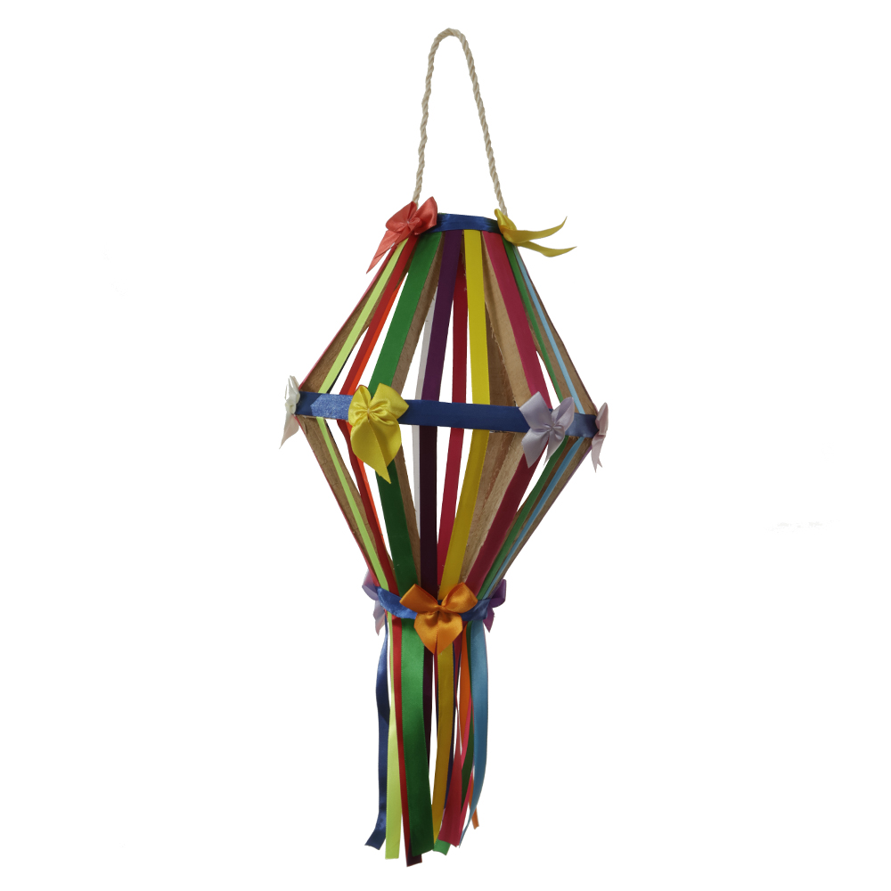 BALAO DECORATIVO FITAS (COLORIDO) 25CM