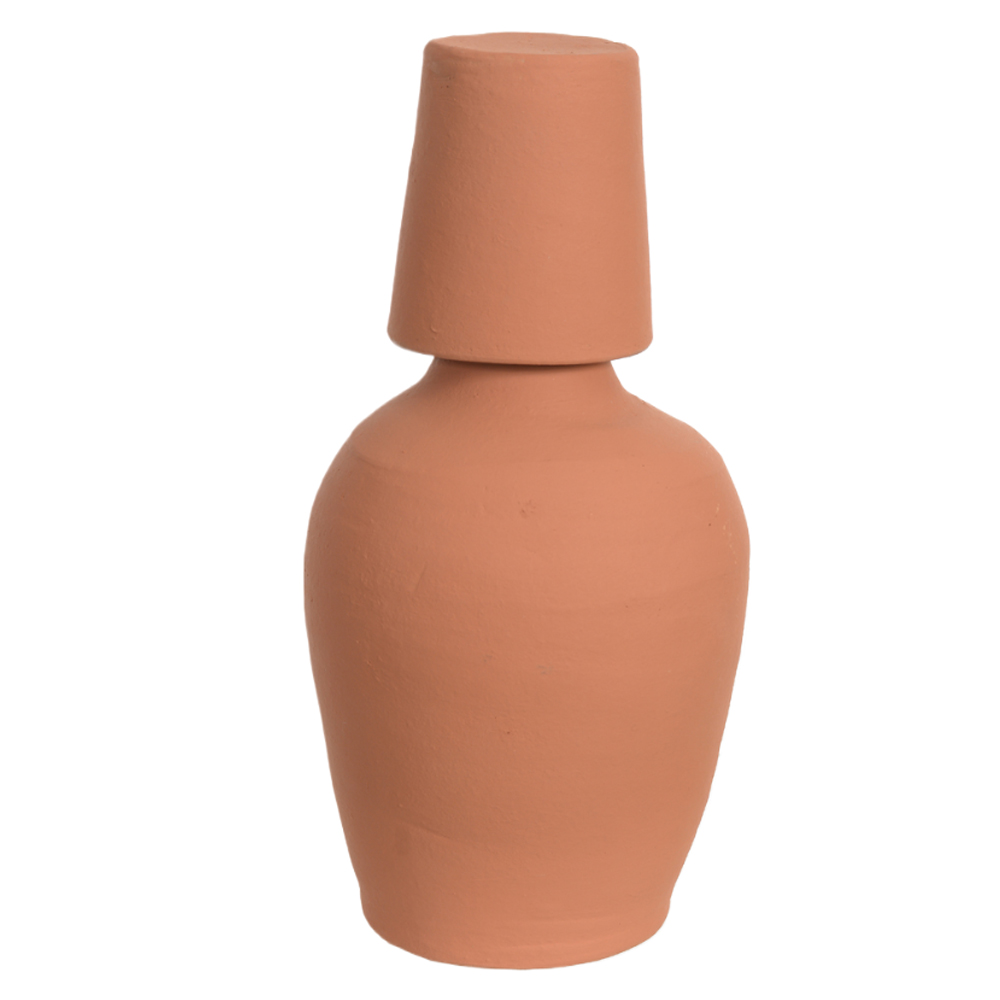 MORINGA C/ COPO BARRO (NATURAL) 30CM