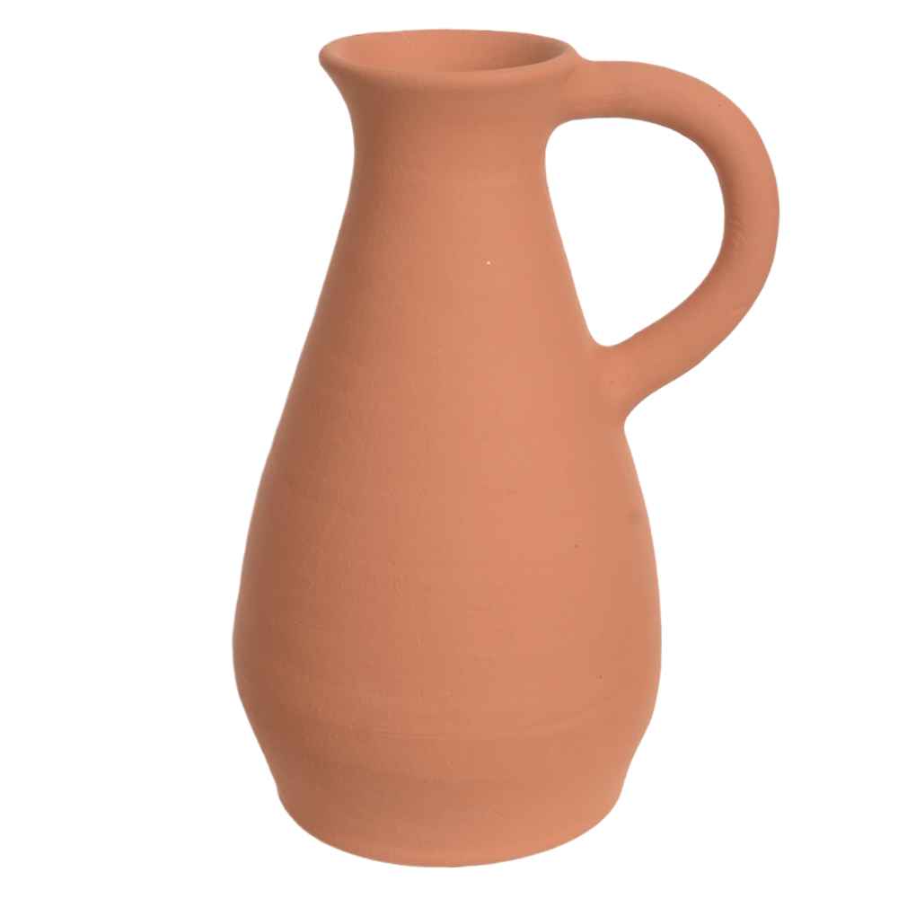 VASO C/ ALCA BARRO (NATURAL) 30CM