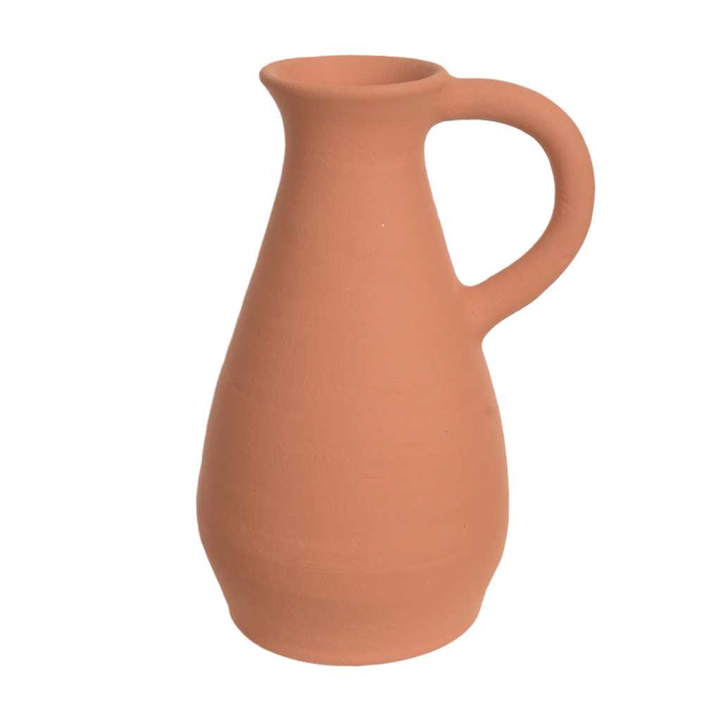VASO C/ ALCA BARRO (NATURAL) 28CM