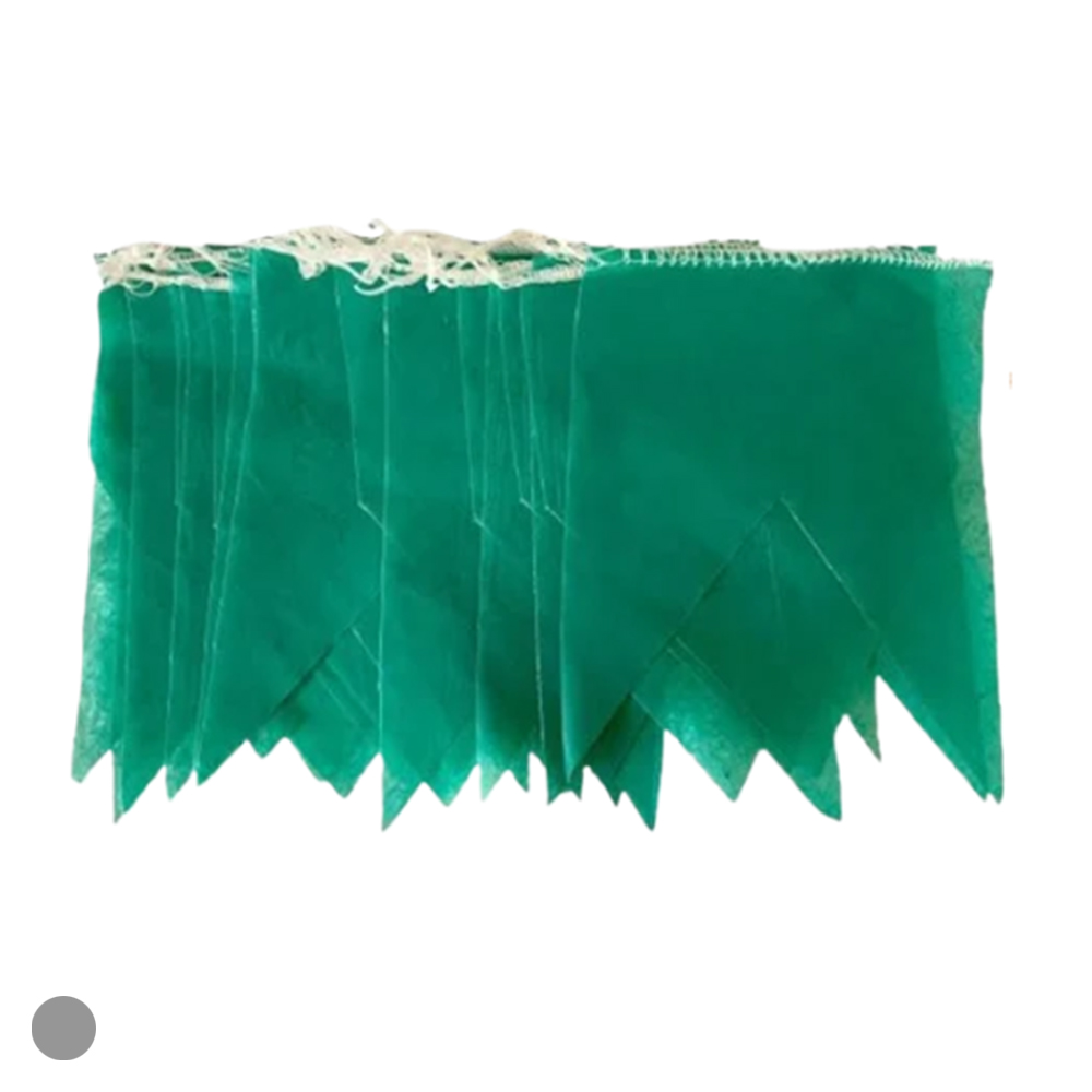 BANDEIRINHAS PLASTICO COR UNICA N 4  10M (VERDE)