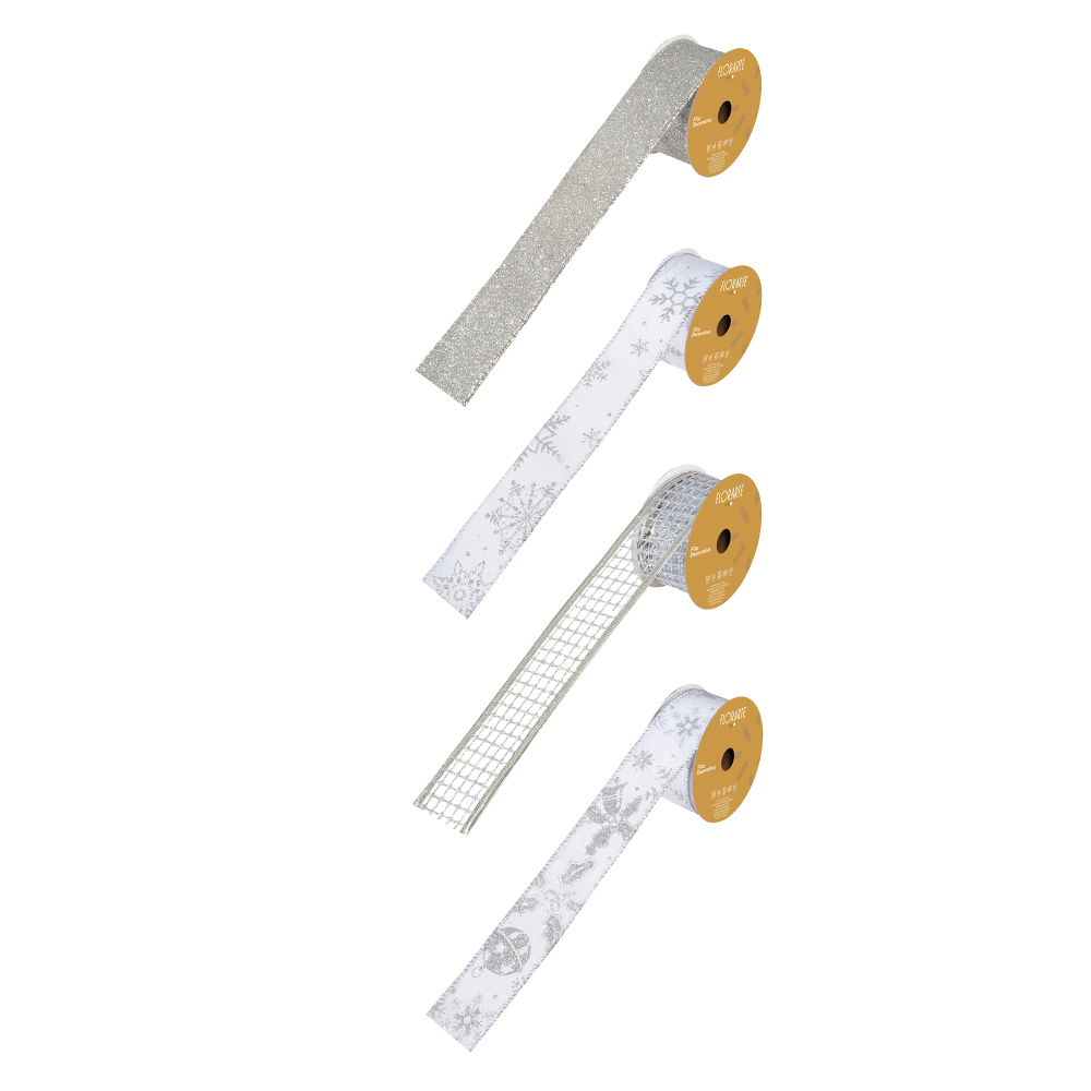 CX DISPLAY FITAS SORTIDAS LINHO (BRANCO PRATA) 3,8cmX4,5m