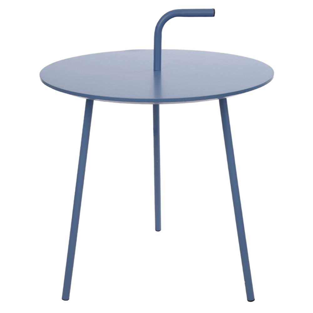 MESA METAL DECOR (AZUL) 60X48X48cm