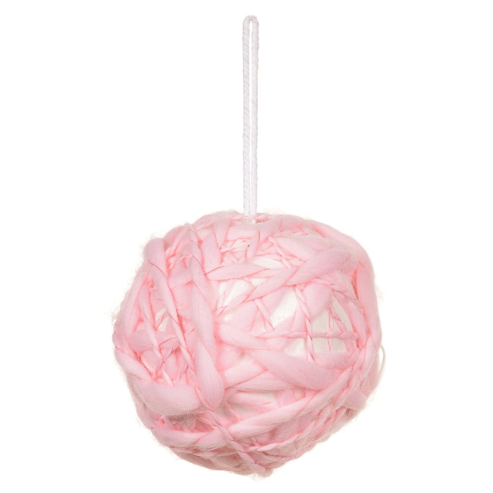BOLA DECORADA DECORADA (ROSA) 10cm