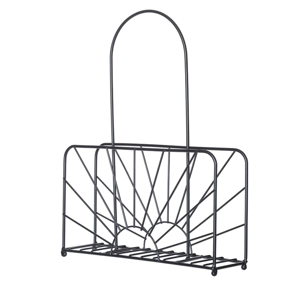REVISTEIRO METAL (PRETO) 41X32X9cm