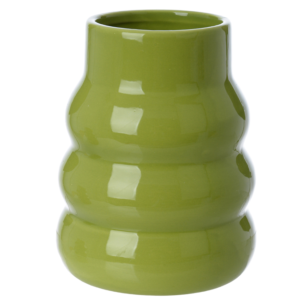 VASO DECORATIVO CERAMICA (VERDE) 16,7cm 14d