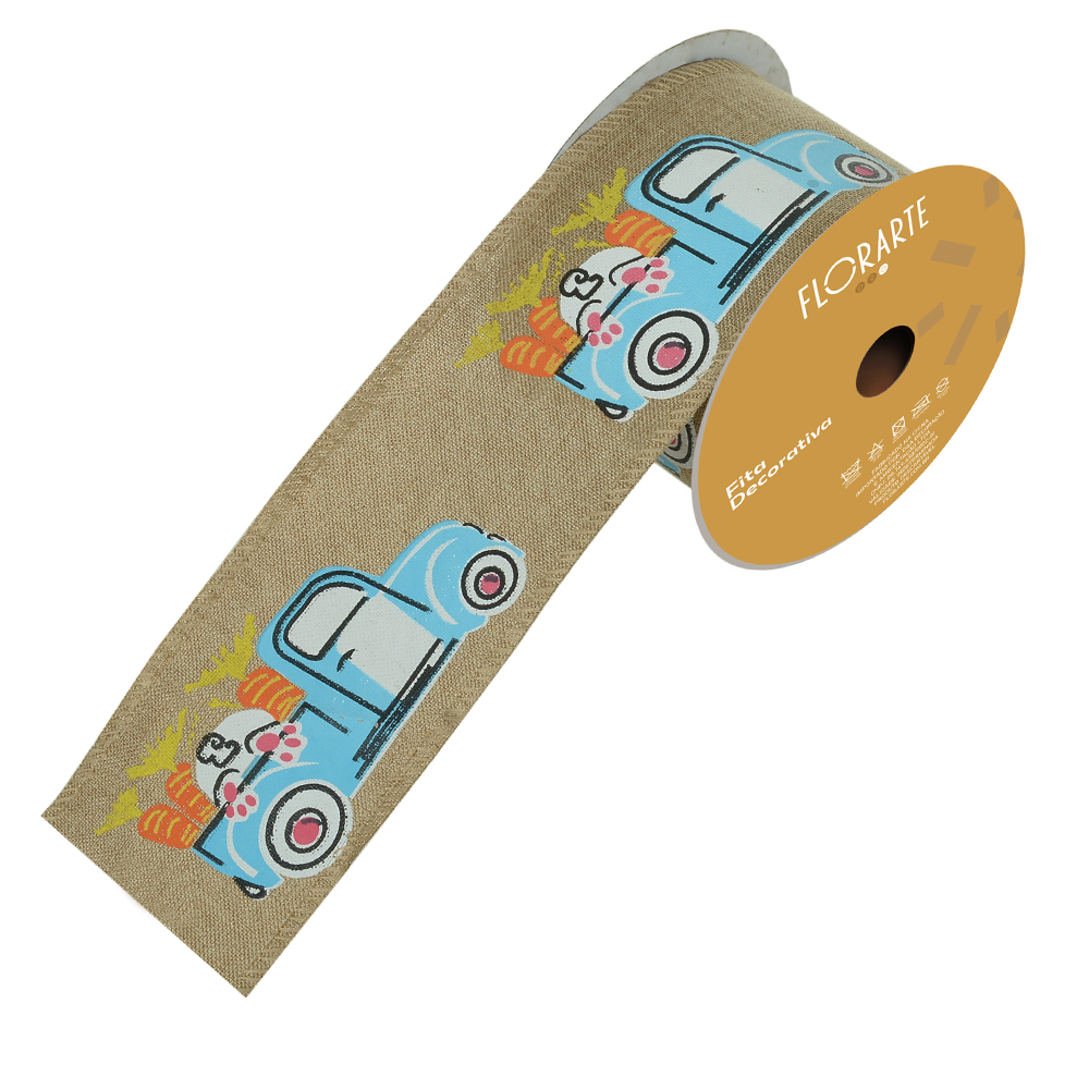 FITA ARAMADA TECIDO (BEGE) 6,3cmX9,14m