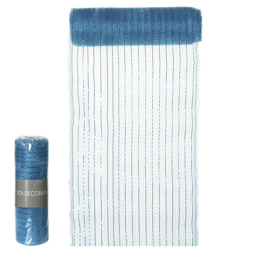 TELA DECOR (TURQUESA) 20cmX5m
