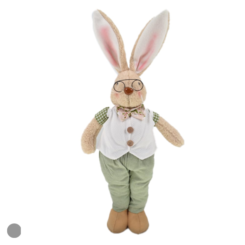 BONECO COELHO OCULOS MORANGO (VERDE) 68X23X10cm