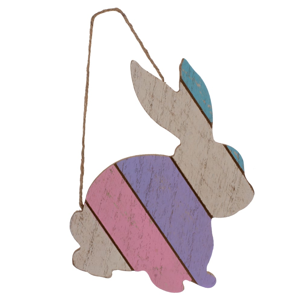 PASCOA PLACA COELHO (COLORIDO) 16cm