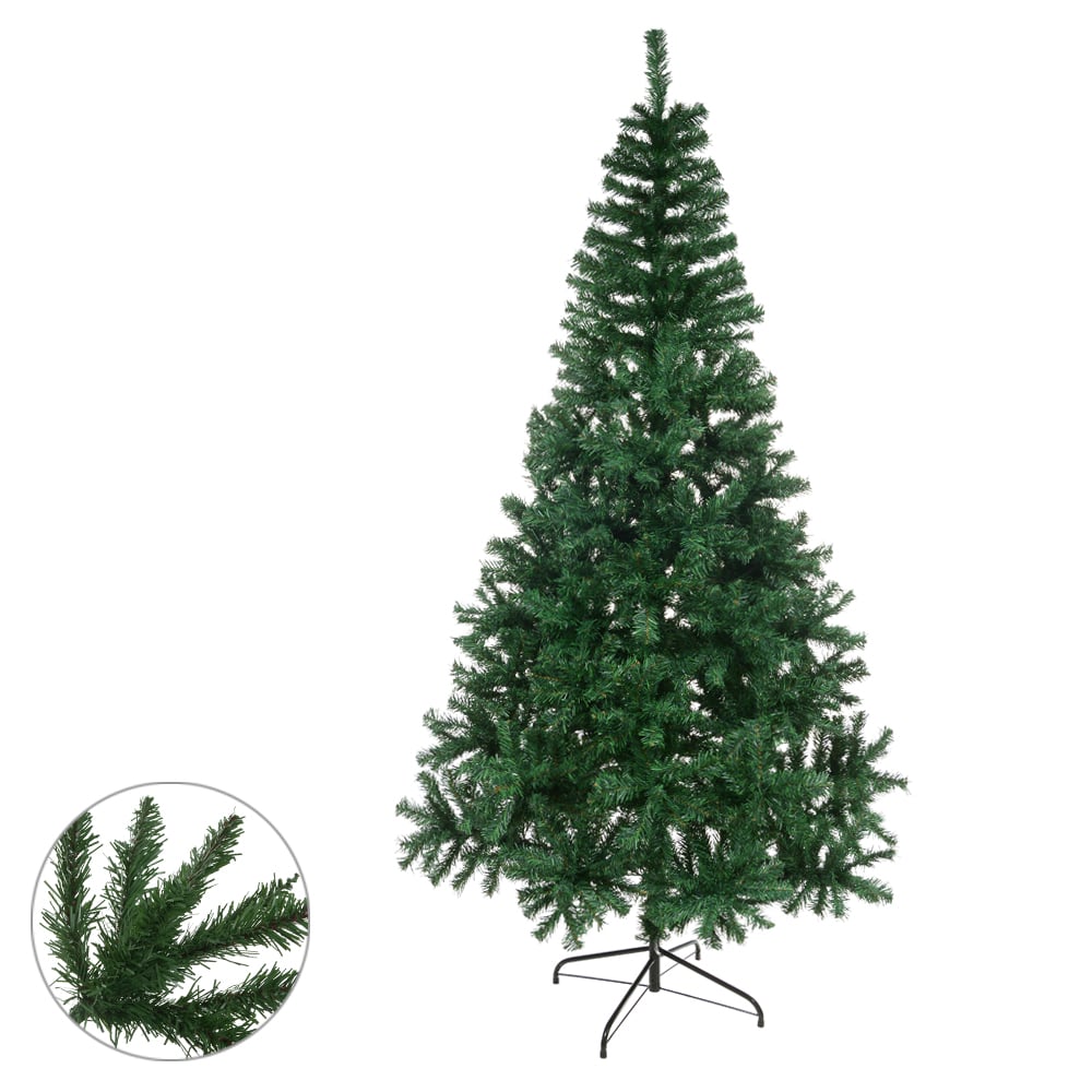 A.ARVORE NATAL 1200 TIPS C/BASE METAL (VERDE) 2,1m