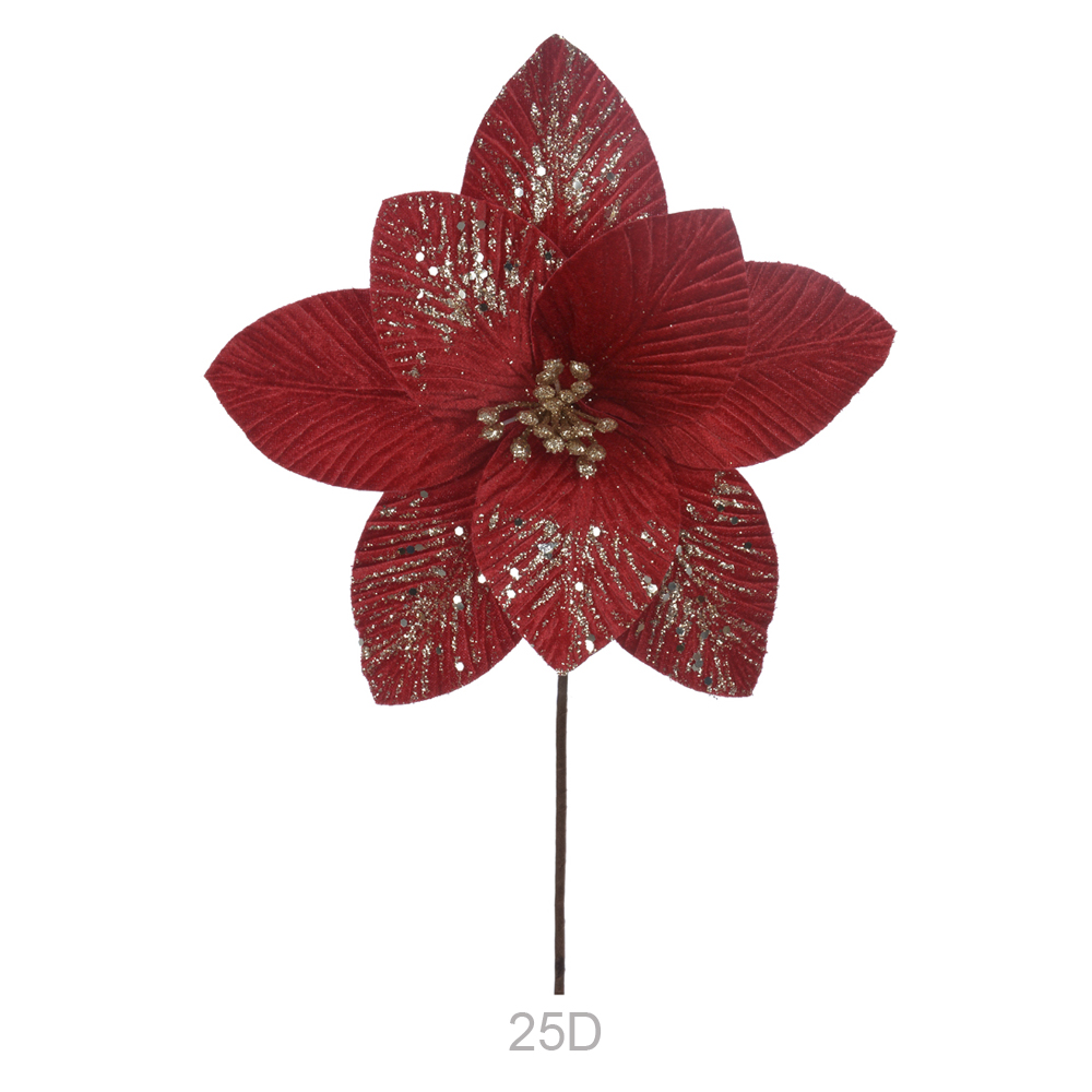 H.BICO PAPAGAIO AVELUDADO C/GLITTER (VERMELHO GLITTER CHAMPANHE) 27cm