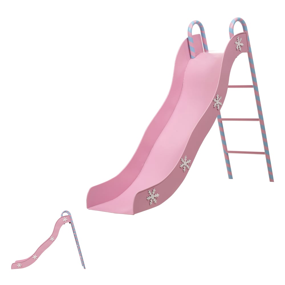 NATAL  ESCORREGADOR DECORATIVO METAL 59,5X21X80cm (ROSA BRANCO)