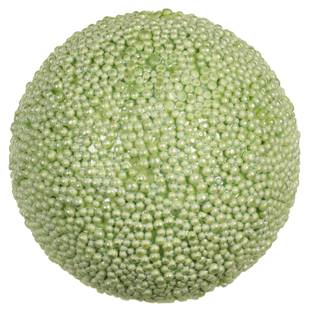 BOLA DECORADA NATAL BERRY (VERDE) 10cm