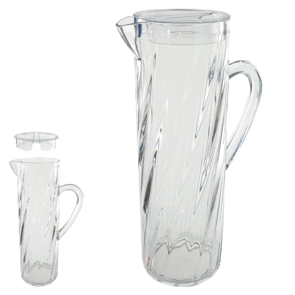 JARRA ACRILICO 1500ml 15X8,5cm WAVE (TRANSPARENTE)