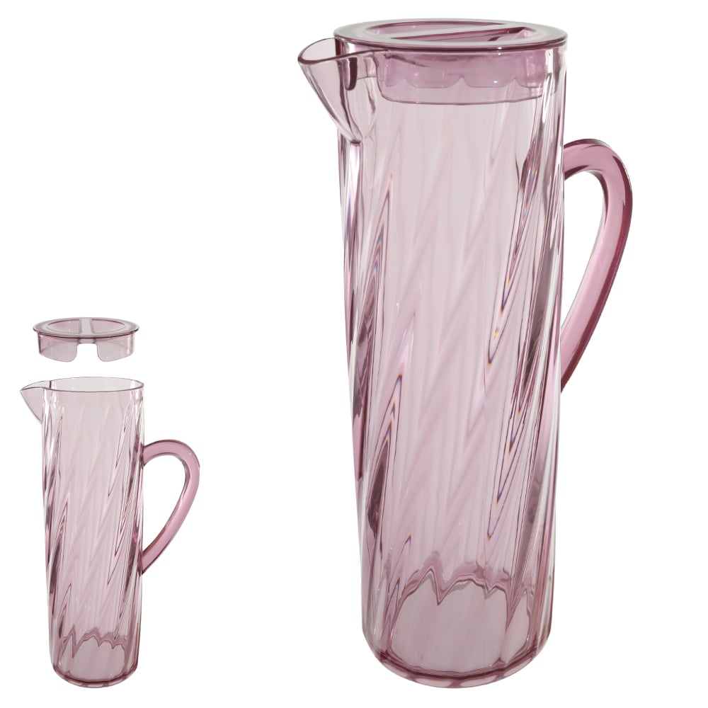 JARRA ACRILICO 1500ml 15X8,5cm WAVE (ROXO)