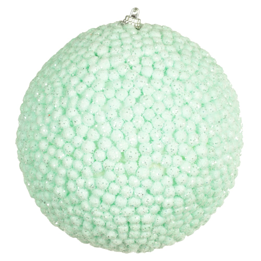BOLA DECORADA NATAL (VERDE) 15cm