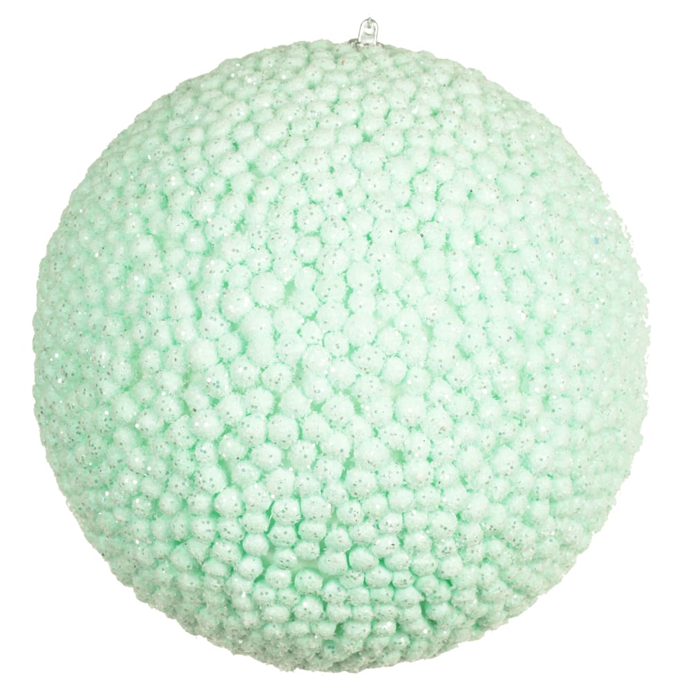 BOLA DECORADA NATAL (VERDE) 20cm
