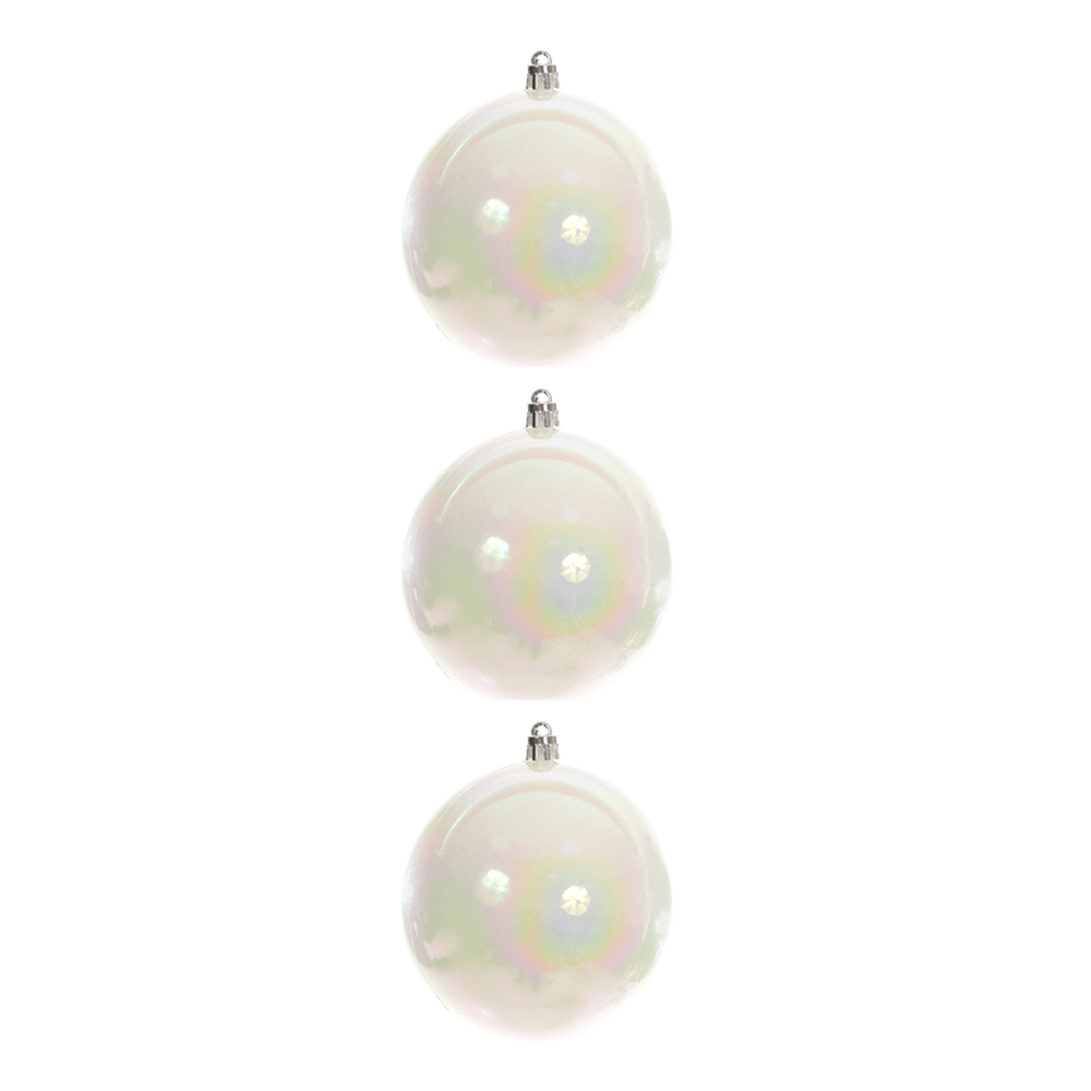 BOLAS DECORADAS NATAL C/3 UND PVC (PEROLADA) 10D