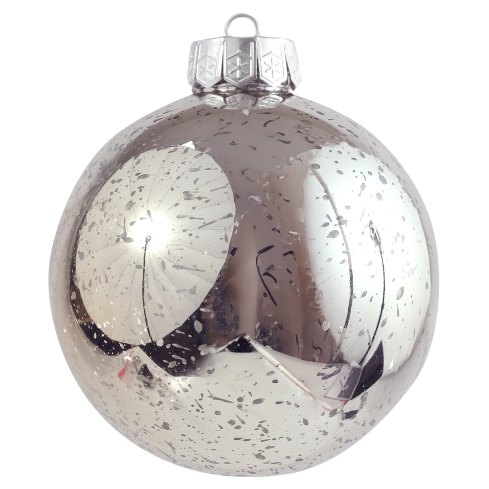 BOLA DECORADA NATAL (CHAMPANHE) 15cm