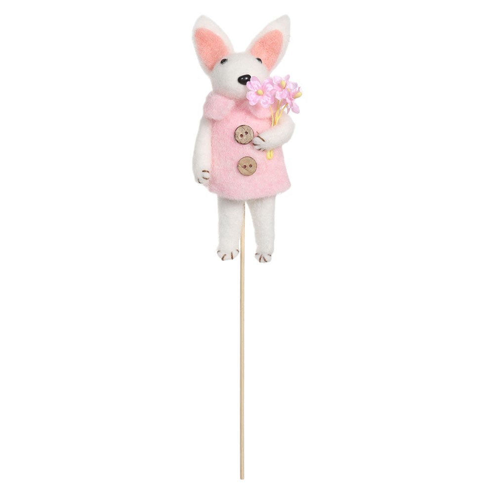 PICK PELUCIA. COELHA (ROSA) 30X7cm