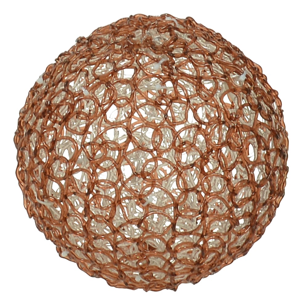 LUZ DECOR BOLA ACRILICO LED STROBO USO EXTERNO (BRANCO QUENTE) 20cm