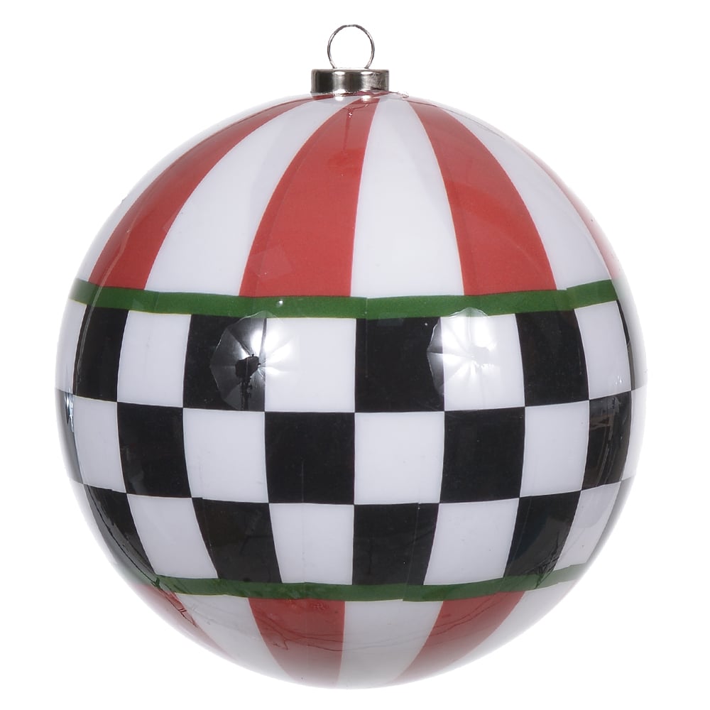 BOLA DECORADA NATAL (COLORIDO) 10cm
