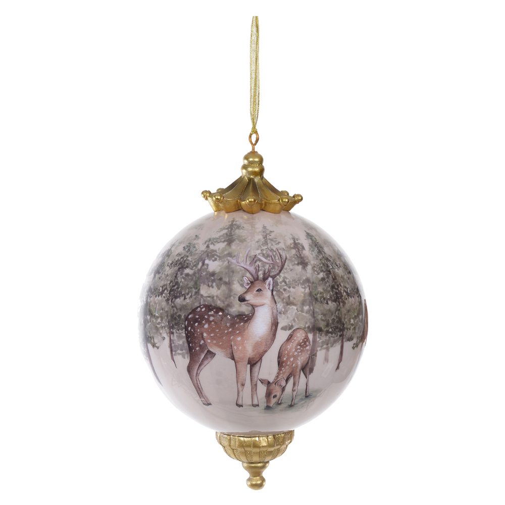 BOLAS DECORADAS RUSTICA (BEGE) 30D