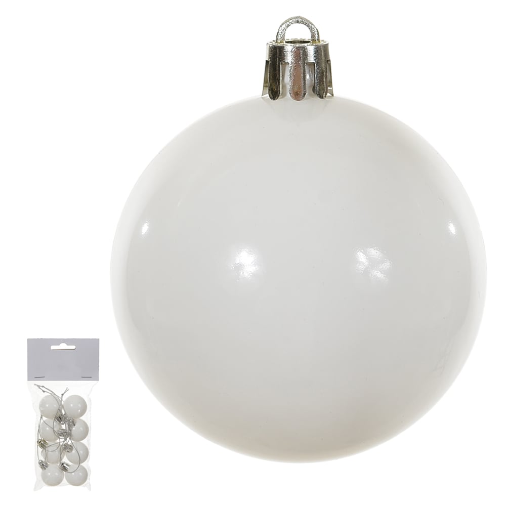 BOLA METALICA BAG C/8 UND (BRANCO) 3D