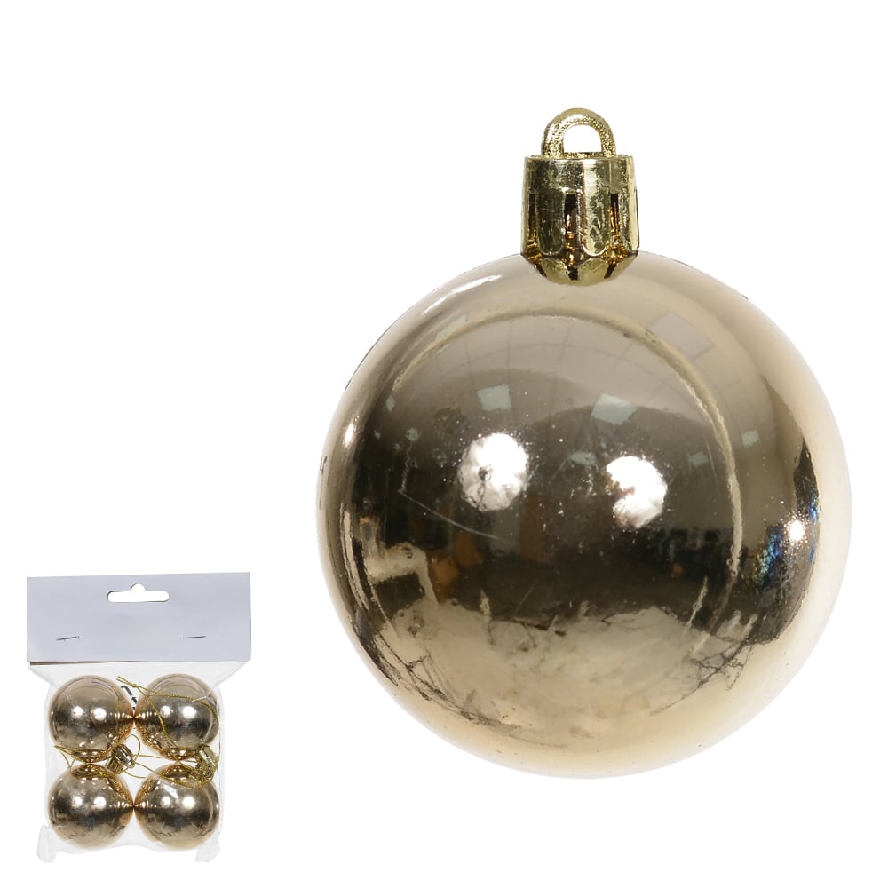 BOLA METALICA BAG C/4 UND (CHAMPANHE) 5D