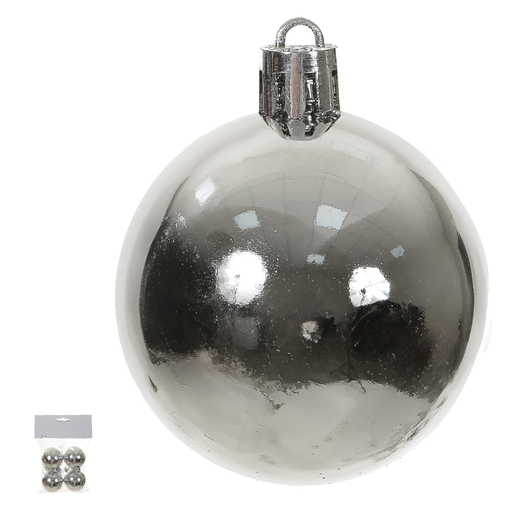 BOLA METALICA BAG C/4 UND (PRATA) 5D