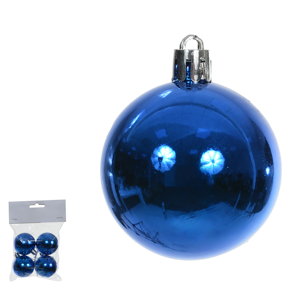 BOLA METALICA BAG C/4 UND (AZUL ESCURO) 5D