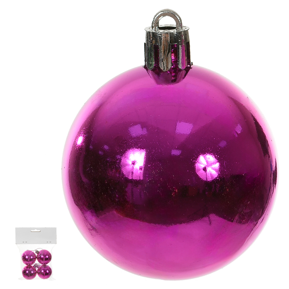 BOLA METALICA BAG C/4 UND (ROSA) 5D