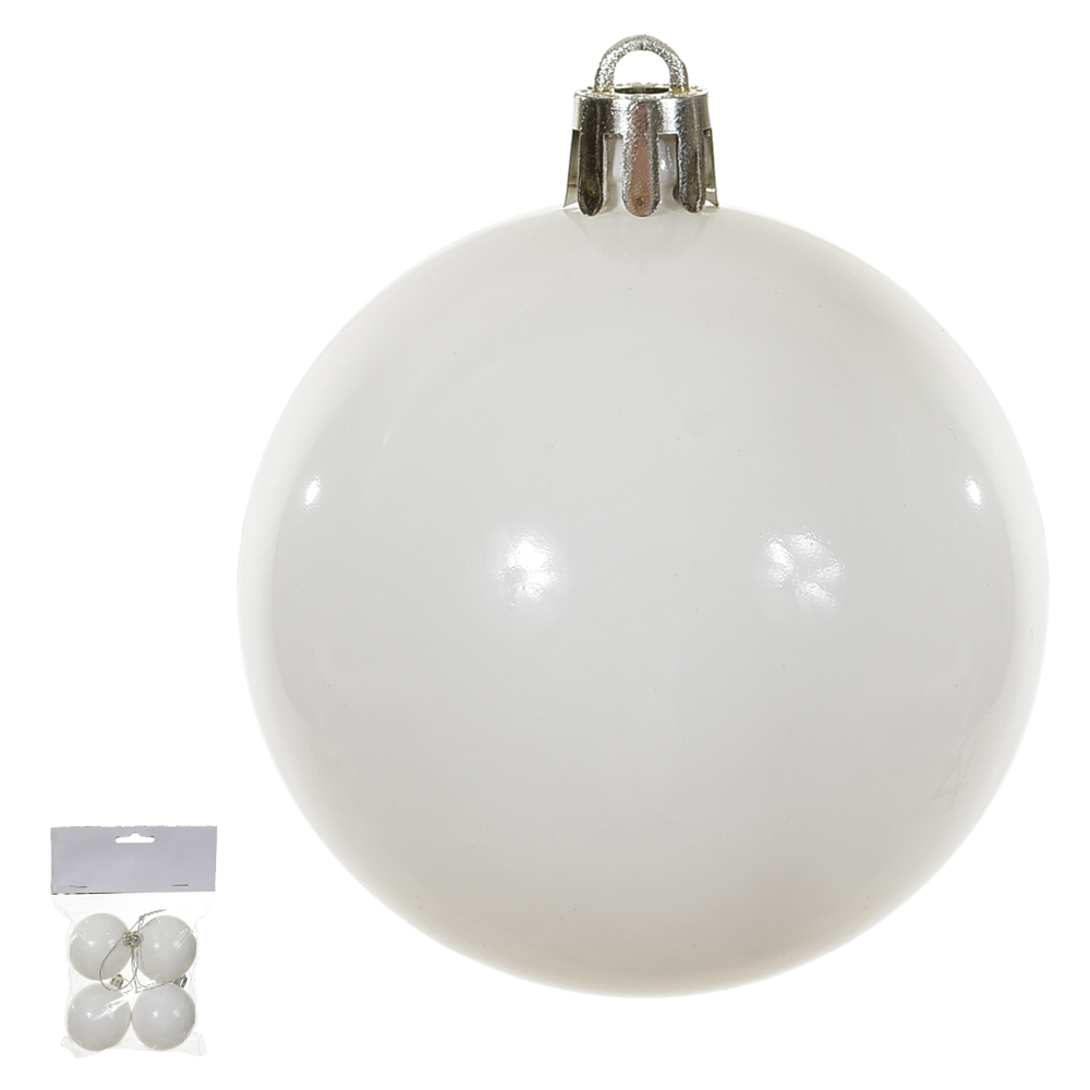BOLA METALICA BAG C/4 UND (BRANCO) 5D