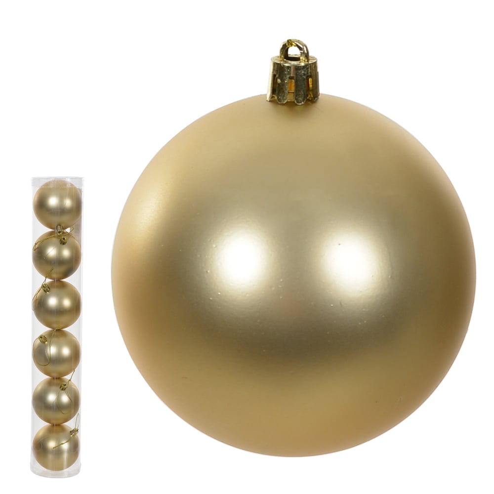 BOLA FOSCA TUBO C/6 UND (DOURADO) 8D