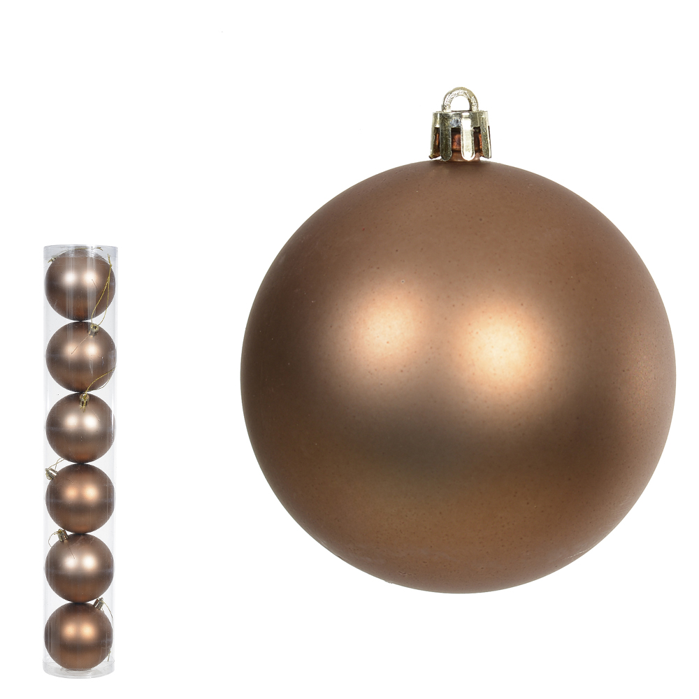 BOLA FOSCA TUBO C/6 UND (MARROM) 8D
