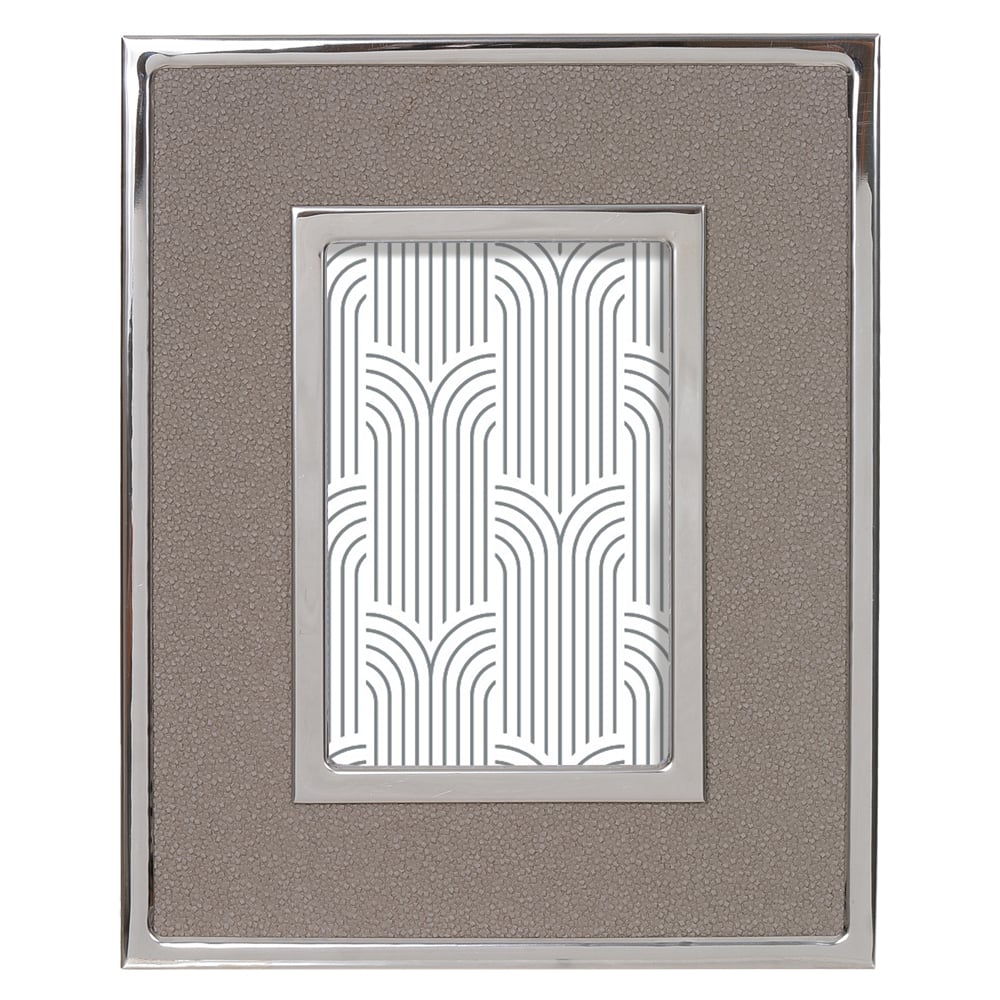 PORTA RETRATO METAL FTO 13X18 (CINZA PRATA) 28,3X23,3cm 1d