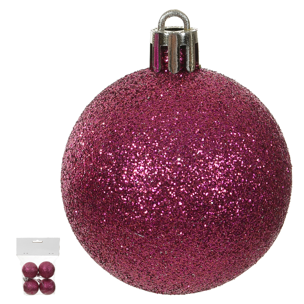 BOLA GLITTER BAG C/4 UND (ROSA) 5D