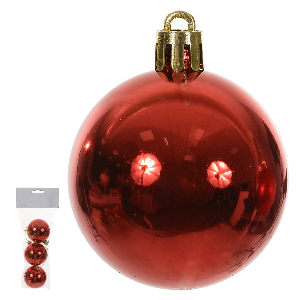 BOLA METALICA BAG C/3 UND (VERMELHO) 6D