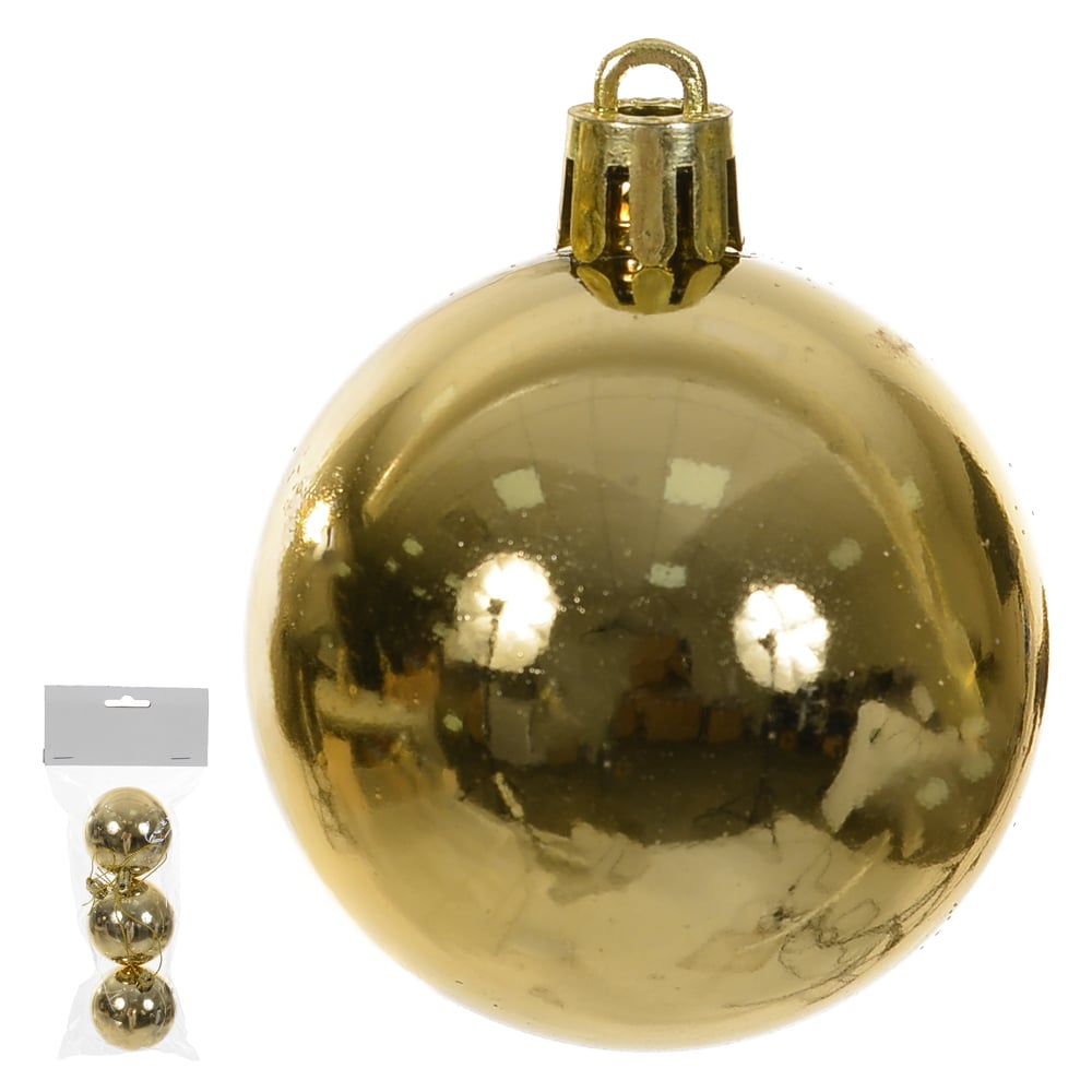 BOLA METALICA BAG C/3 UND (DOURADO) 6D