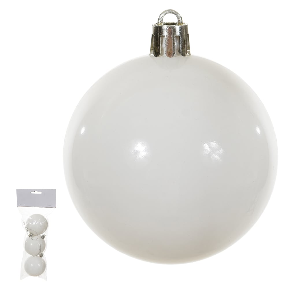 BOLA METALICA BAG C/3 UND (BRANCO) 6D