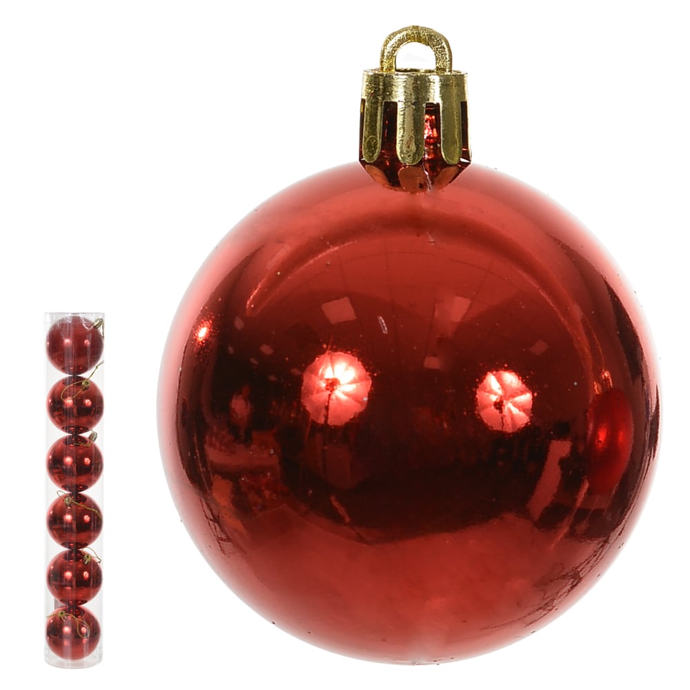 BOLA METALICA TUBO C/6 UND (VERMELHO) 8D