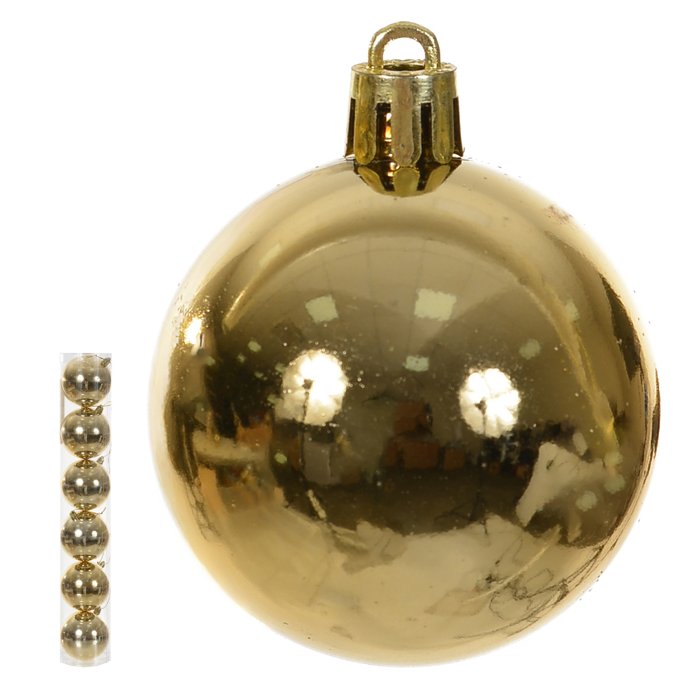 BOLA METALICA TUBO C/6 UND (DOURADO) 8D