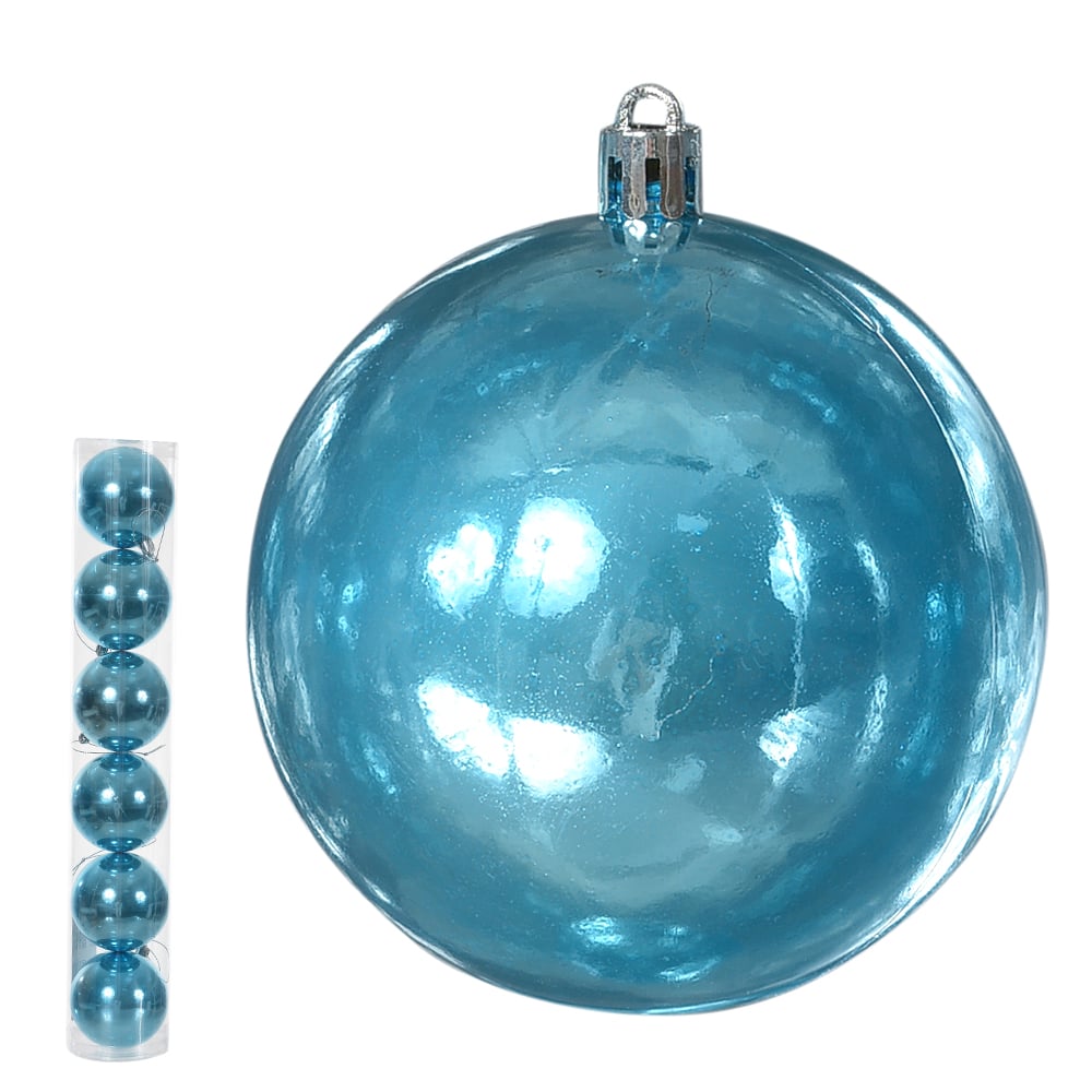 BOLA METALICA TUBO C/6 UND (AZUL CLARO) 8D