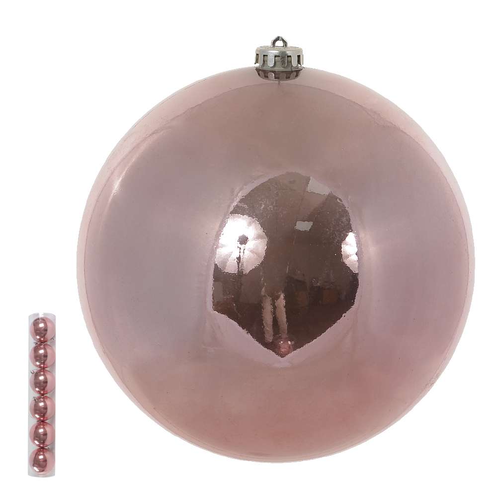 BOLA METALICA TUBO C/6 UND (ROSA CLARO) 8D
