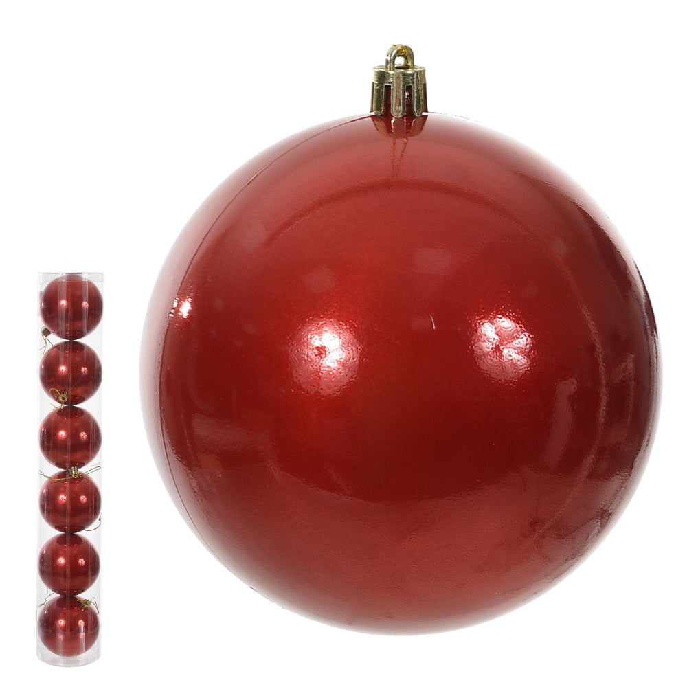 BOLA PEROLADA TUBO C/6 UND (VERMELHO) 8D