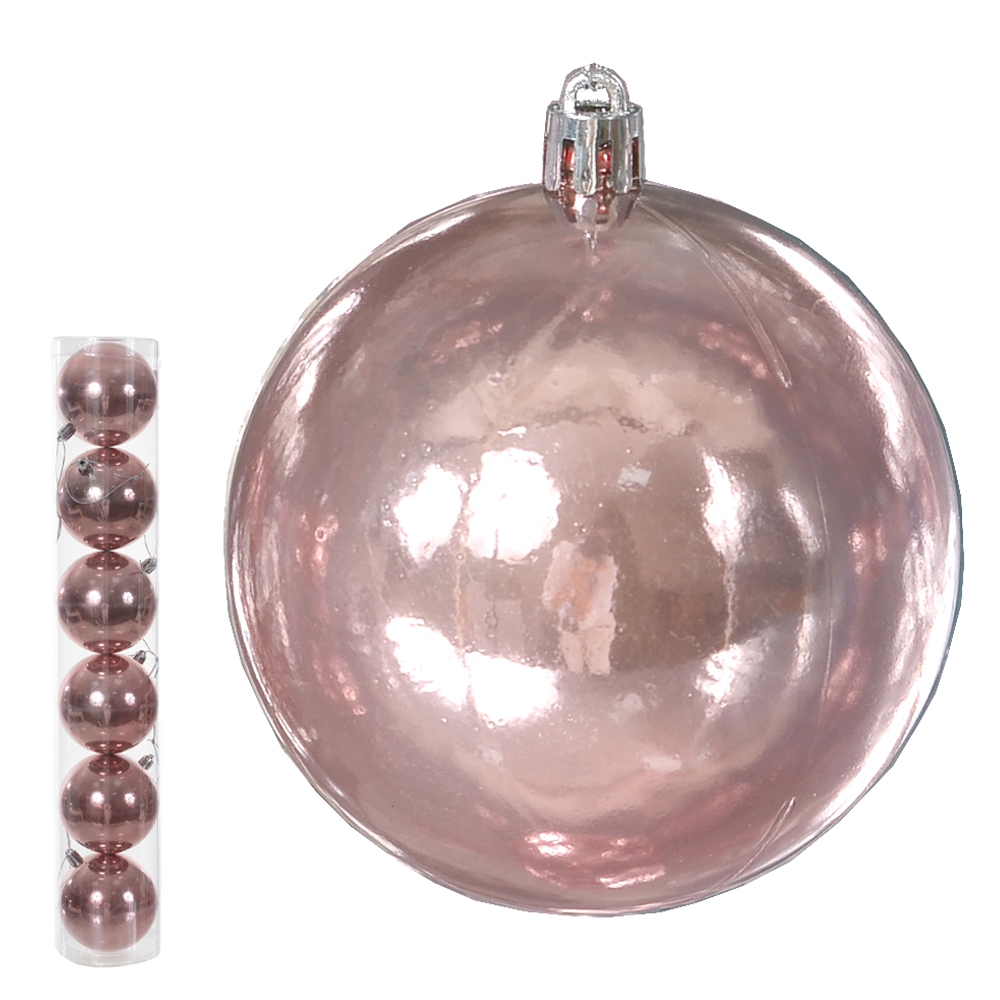 BOLA PEROLADA TUBO C/6 UND (ROSA) 8D
