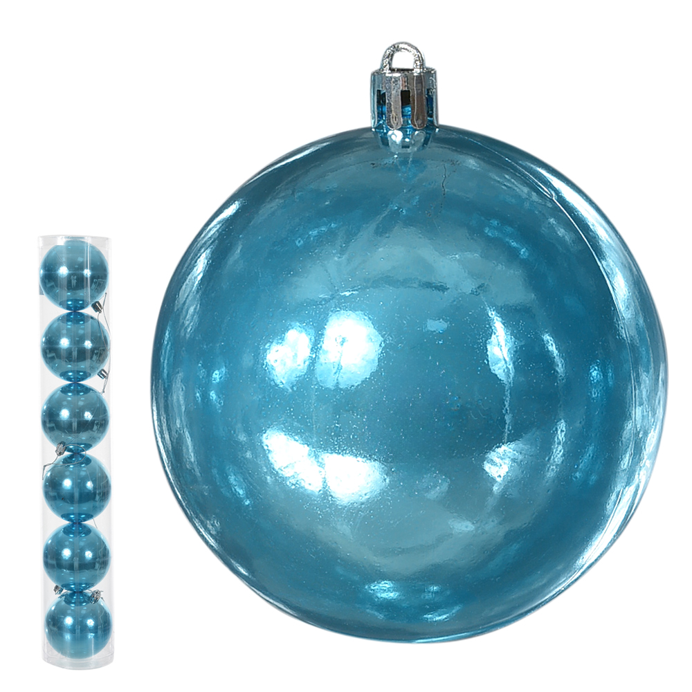 BOLA PEROLADA TUBO C/6 UND (AZUL CLARO) 8D