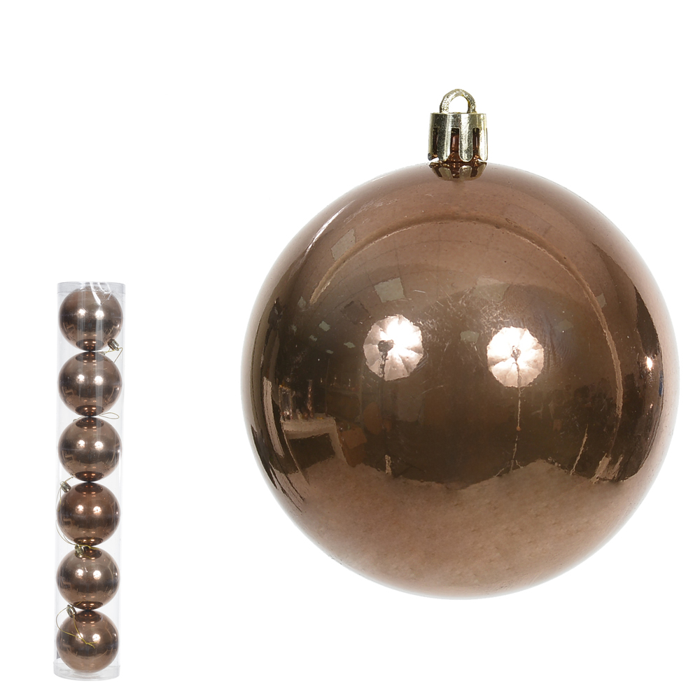BOLA PEROLADA TUBO C/6 UND (MARROM) 8D