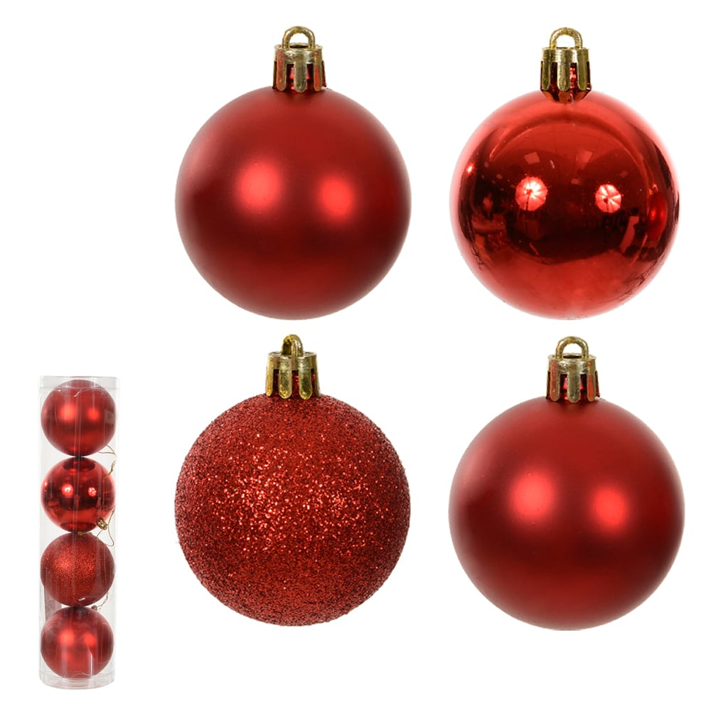 BOLA MISTO TUBO C/4 UND (VERMELHO) 10D